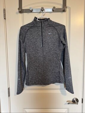 Nike Women's Dark Heather Gray Half-Zip Performance Pullover